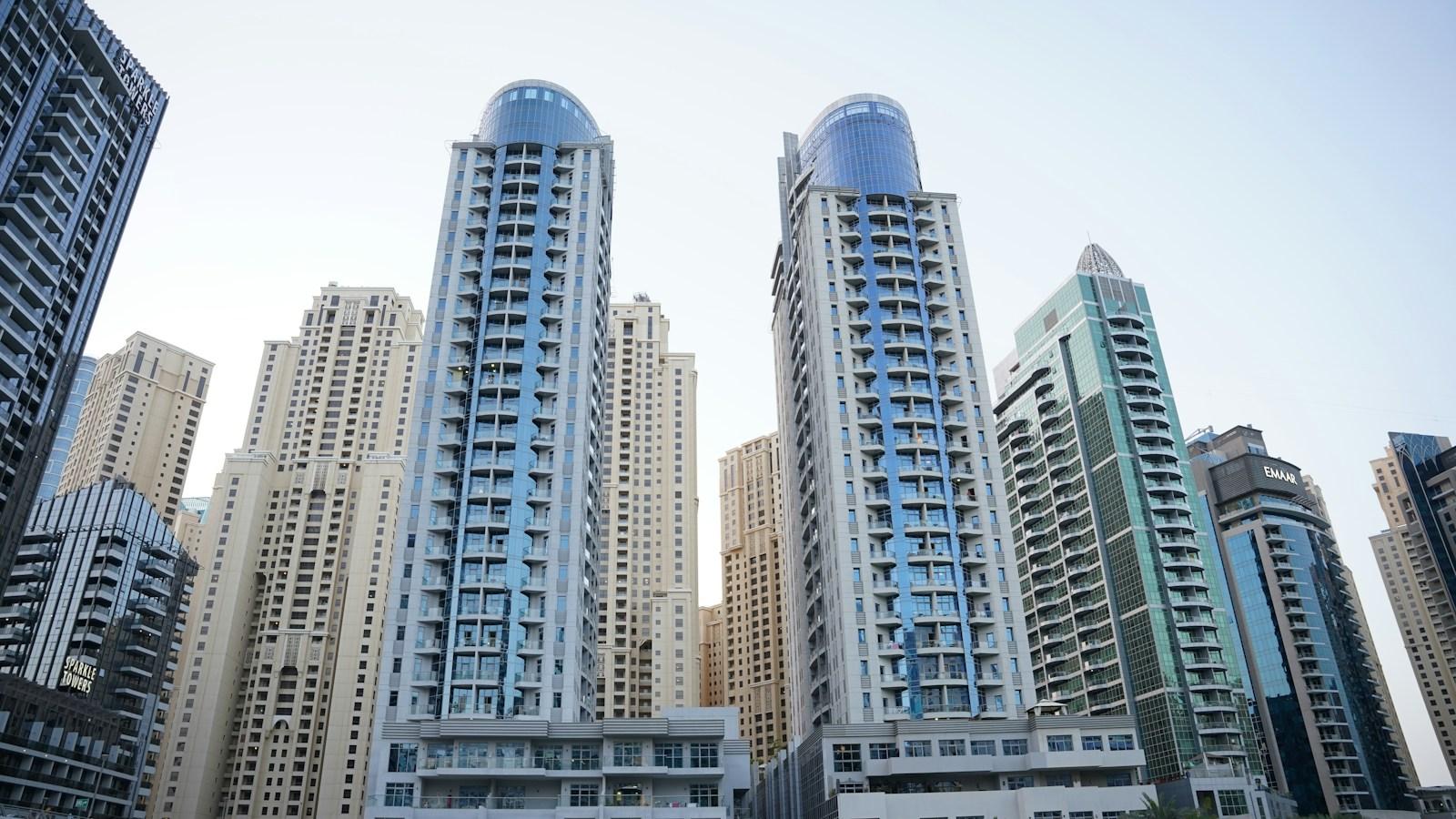 Residential towers in Dubai Marina