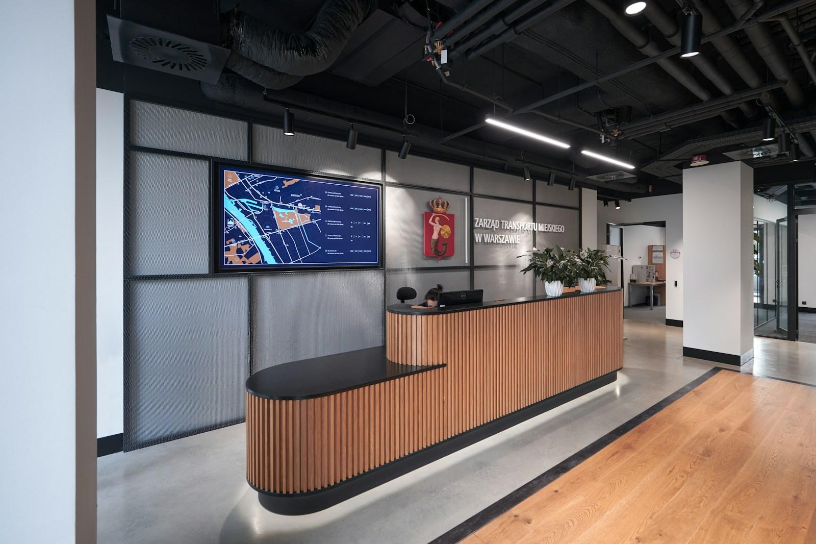 The reception of a modern clinic